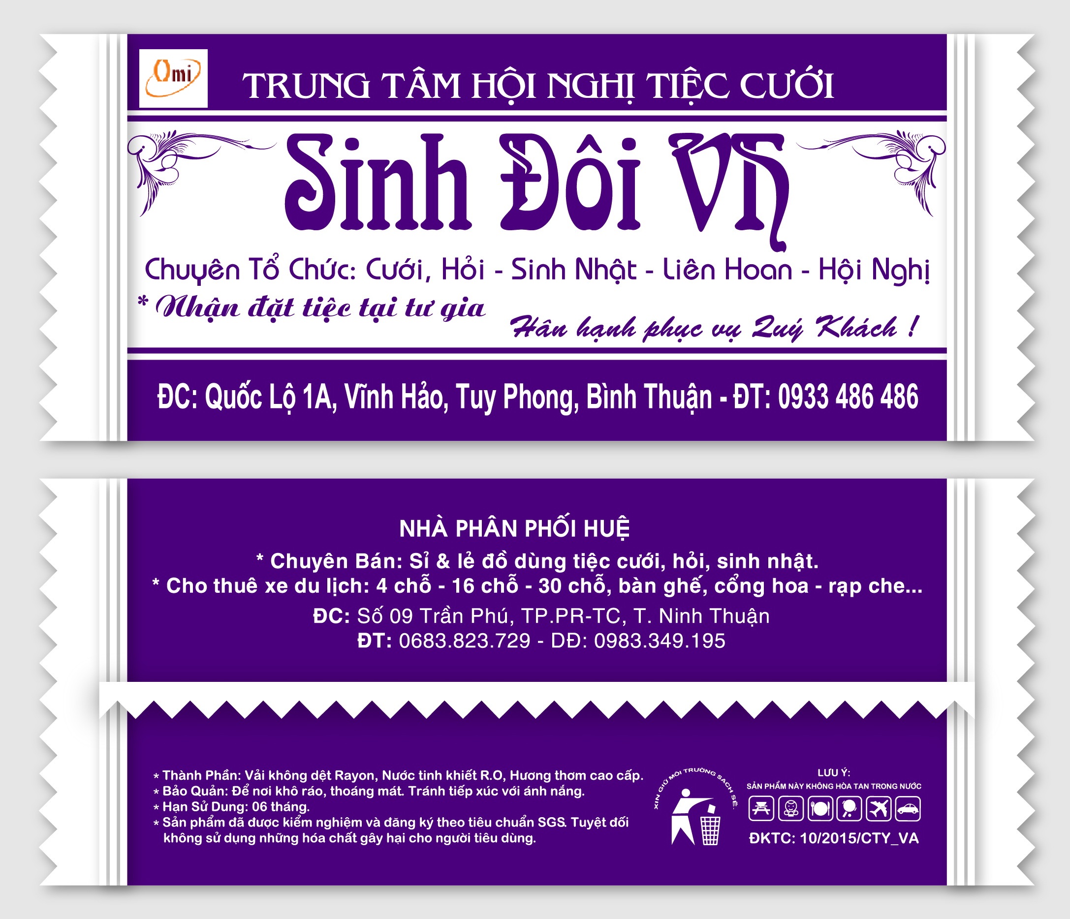 KHĂN LẠNH IN TRỤC ĐỒNG <br>400 Đ<br>
